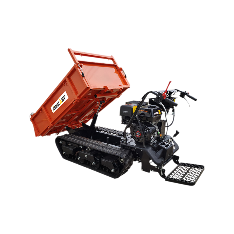 800KG Free Skip Situla Tipping Hydraulica Petrol Track Mini Dumper